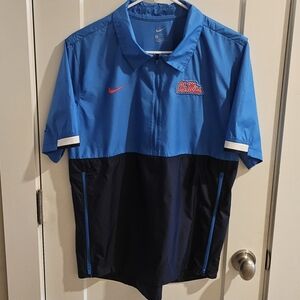 Nike University of Mississippi Short-Sleeve Quarter-Zip Jacket - Size Small